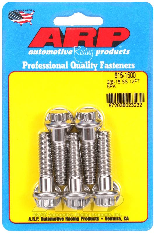 ARP 615-1500 3/8-16 x 1.500 12pt 7/16 wrenching SS bolts