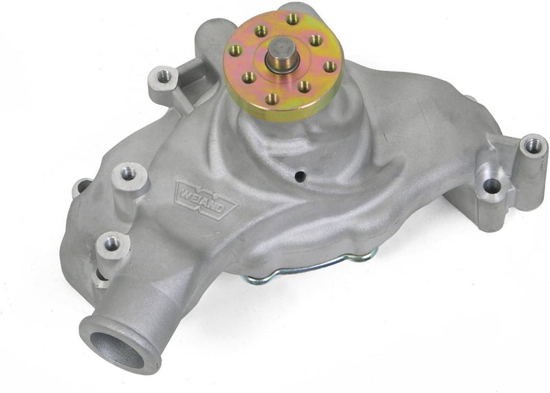 Weiand 9242 Action +Plus Water Pump w/ "Twisted Snout" BB Chevy Long