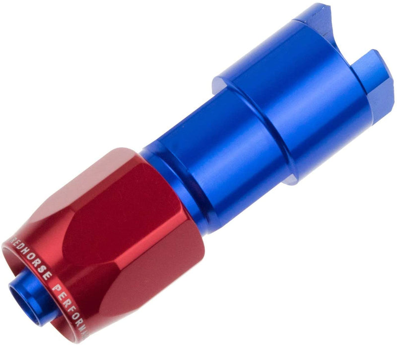 Redhorse Performance 8000-06-05-1 -06 To 5/16" SAE Quick Disconnect Female Straight - Red/Blue