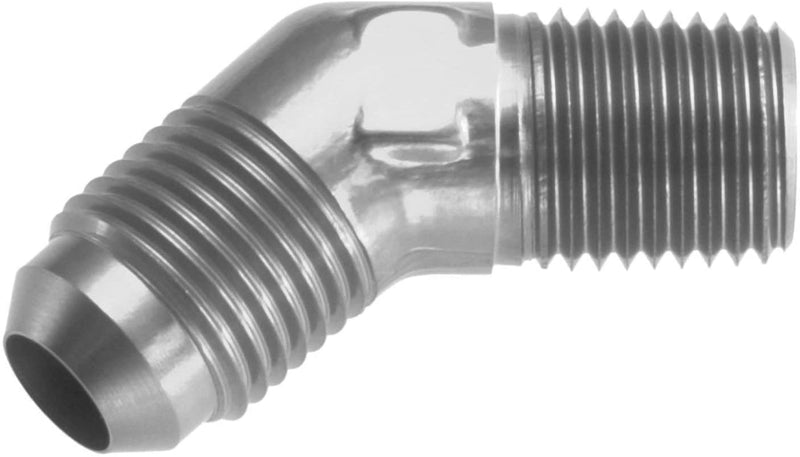 Redhorse Performance 823-08-06-5 -08 45 Degree Male Adapter To -06 (3/8") NPT Male - Clear