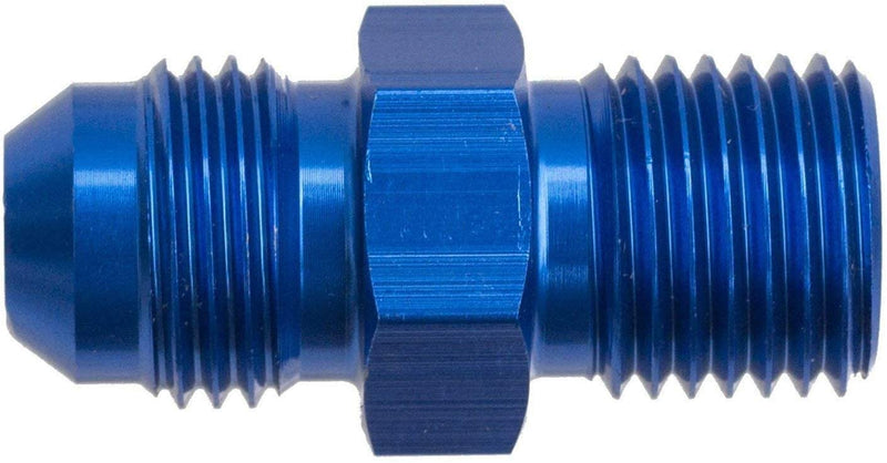 Redhorse Performance 8161-10-12-1 -10 Male AN/JIC Flare To M12X1.5 Inverted Adapter - Blue