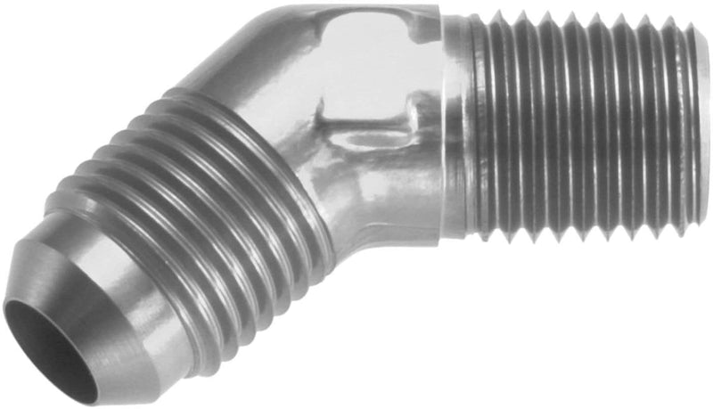 Redhorse Performance 823-10-08-5 -10 45 Degree Male Adapter To -08 (1/2") NPT Male - Clear