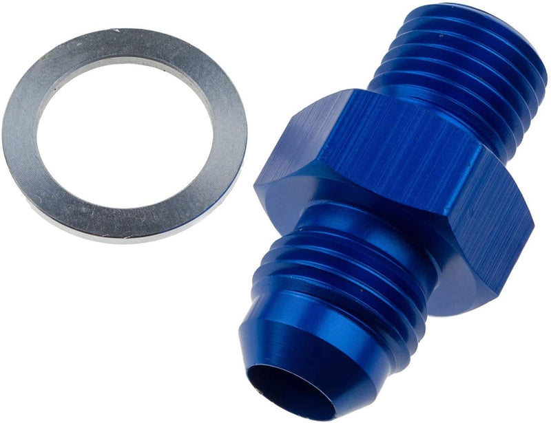 Redhorse Performance 8262-06-02-1 -06 Male AN/JIC Flare To 1/8"NPSM Transmission Fitting -Blue-2Pcs