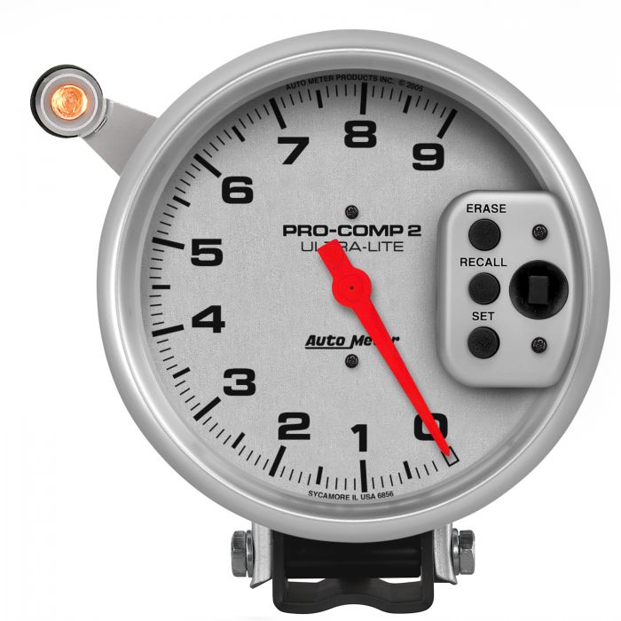 Autometer 6856 Pro-Comp 2 Ultra-Lite 5" Tachometer, 0-9,000 RPM