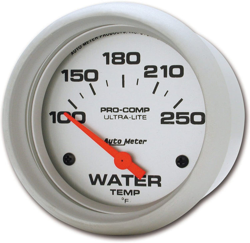 Autometer 4437 Ultra-Lite Electric Water Temperature Gauge