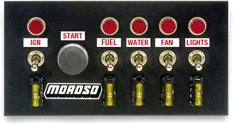 Moroso 74131 Drag Race Switch Panel