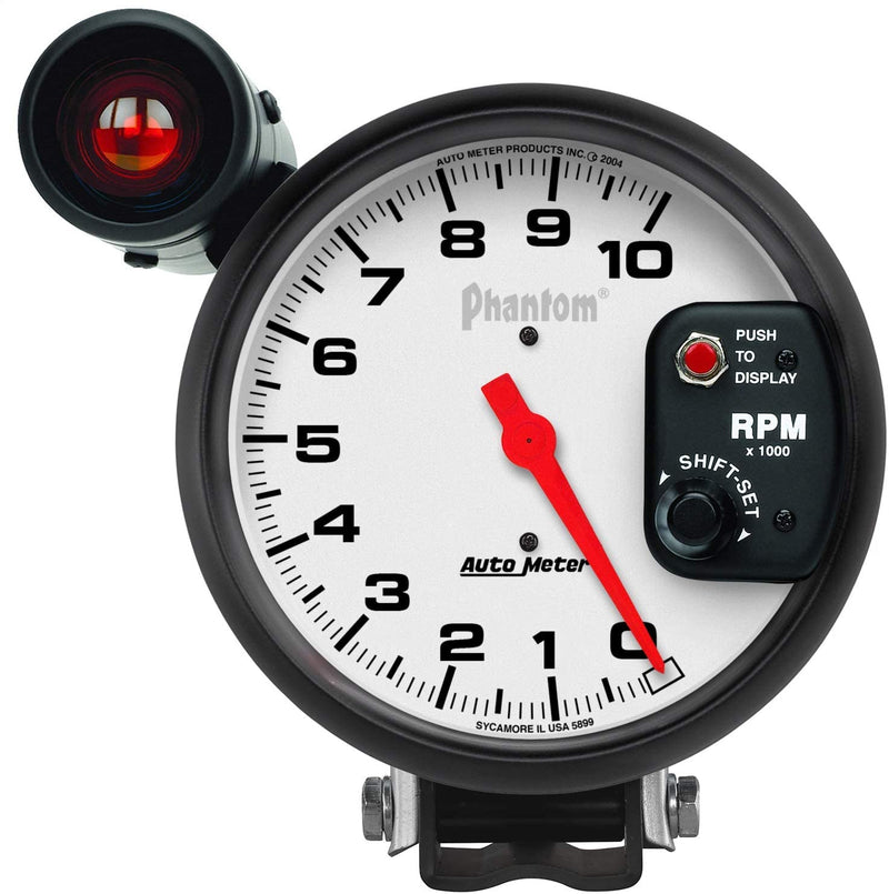 Autometer 5899 Phantom Shift-Lite Tachometer 5", 0-10,000 RPM