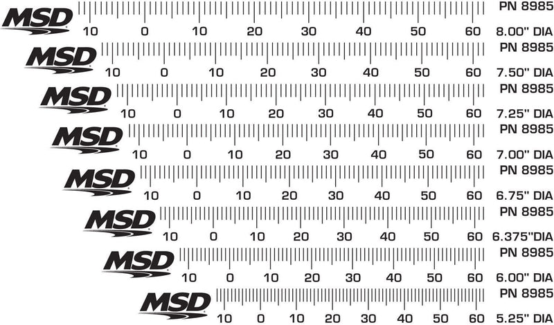 MSD 8985 Timing Tapes For Harmonic Balancers