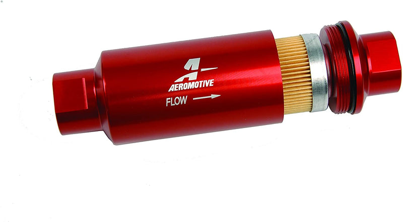 AEROMOTIVE 12301 IN-LINE FILTER (10-MICRON FABRIC ELEMENT)