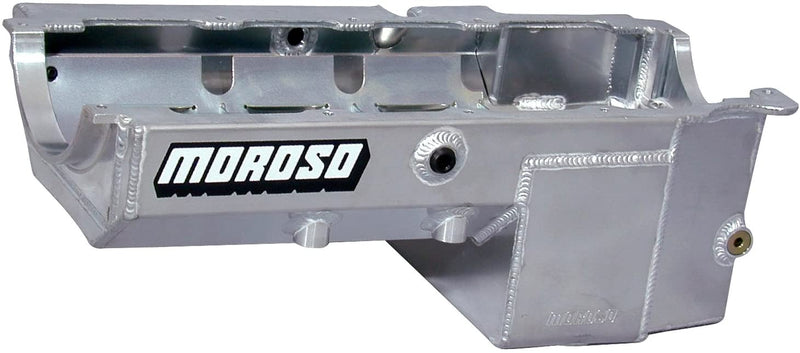 Moroso 20385 Eliminator Style Oil Pan With Partitioned Tray BB Chevy