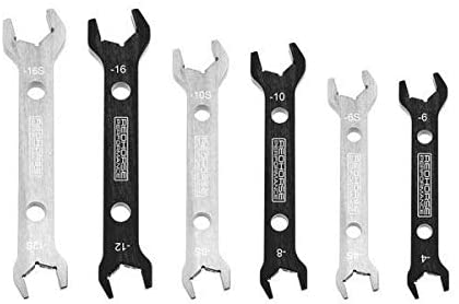 Redhorse Performance 5468-1 Double-Ended Aluminum AN Wrench Set -04 to -16