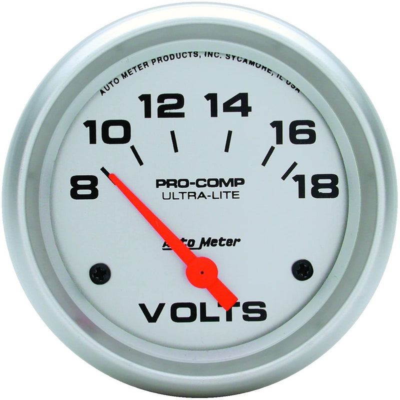 Autometer 4491 Ultra-Lite Electric Voltmeter Gauge