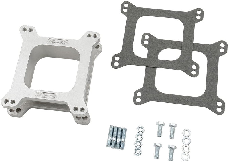 Mr. Gasket 6007 Carburetor Spacer Kit - Open Center - Aluminum - 2"