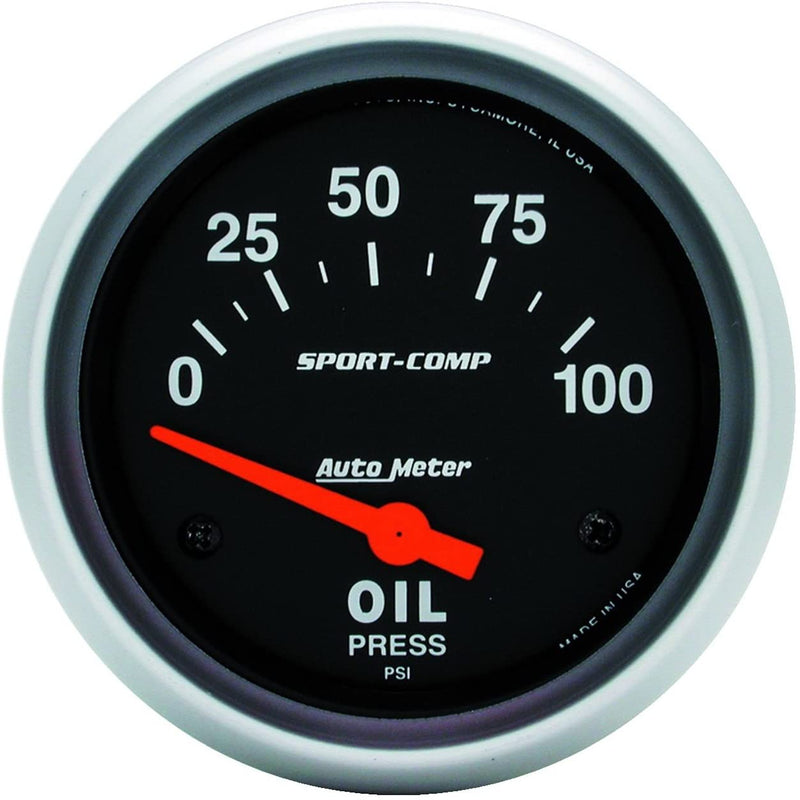 Autometer 3522 Sport-Comp Electric Oil Pressure Gauge