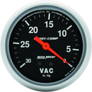 Autometer 3484 Sport-Comp Mechanical Vacuum Gauge