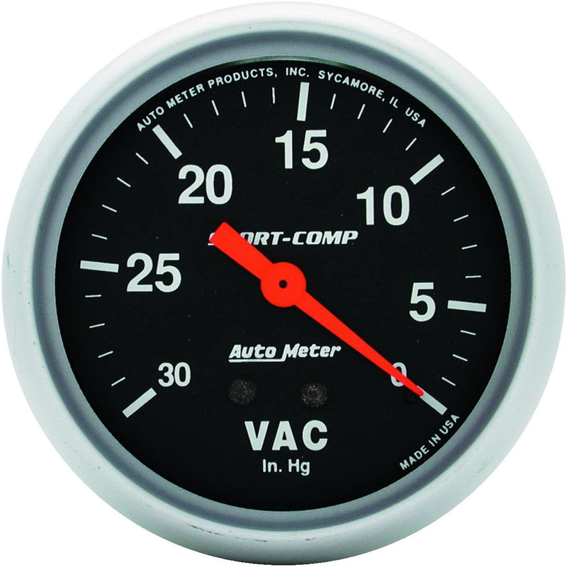 Autometer 3484 Sport-Comp Mechanical Vacuum Gauge