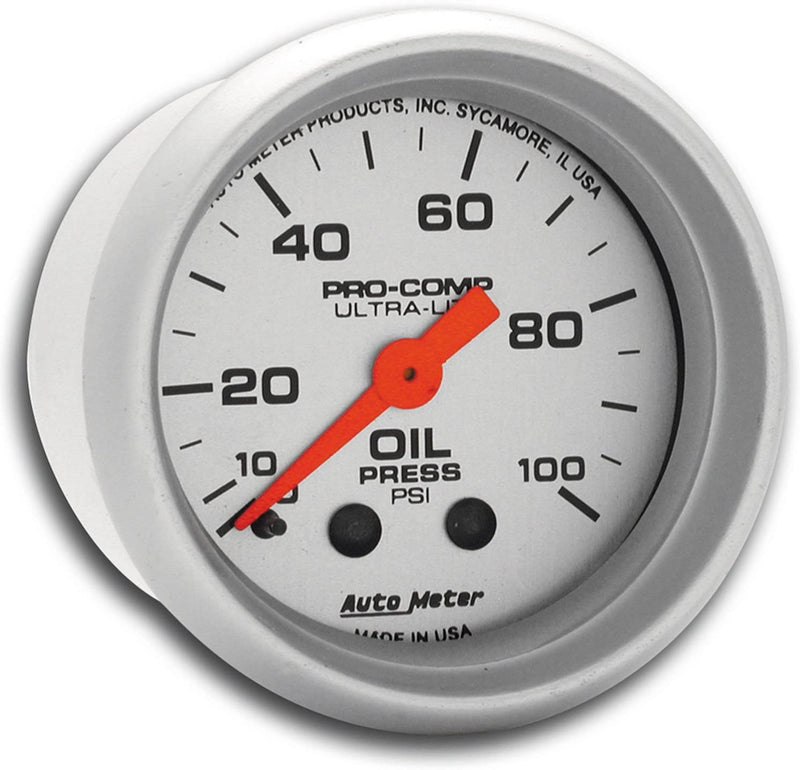Autometer 4321 Ultra-Lite Mechanical Oil Pressure Gauge