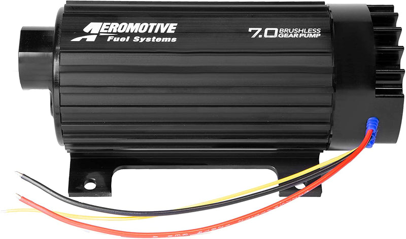 AEROMOTIVE 11197 7.0 GPM BRUSHLESS SPUR GEAR FUEL PUMP W/ TRUE VARIABLE SPEED CONTROL, IN-LINE