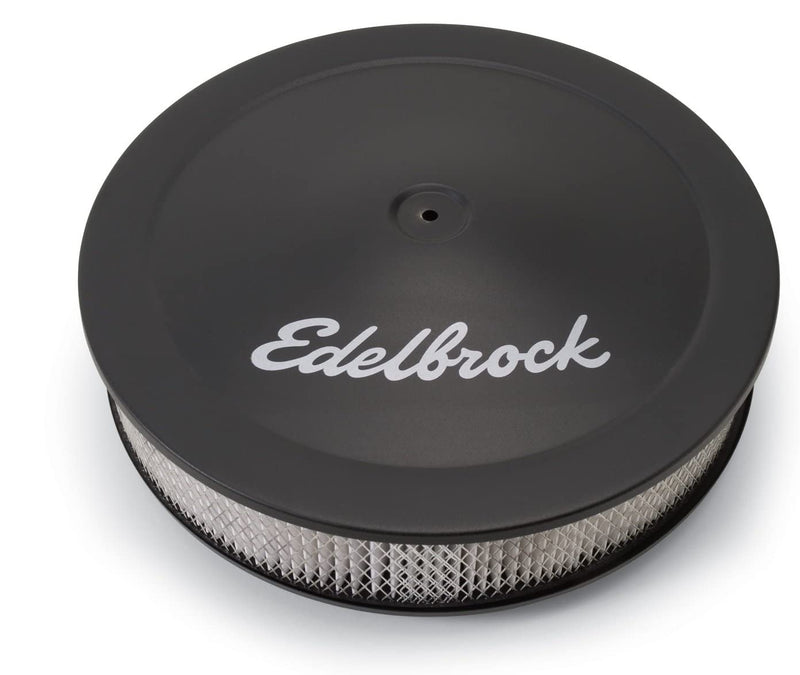Edelbrock 1223 Pro-Flo Black Finish 3" Round Air Filter Element With 14" Diameter