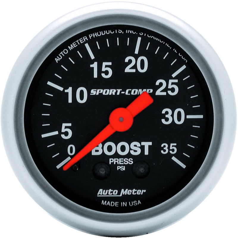 Autometer 3304 Sport-Comp Mechanical Boost Gauge