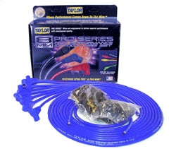 Taylor Cable 73651 8mm Spiro-Pro Ignition Wire Set 90 Deg. - Blue