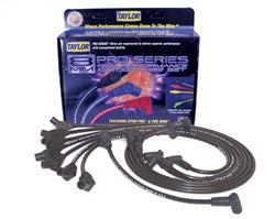 Taylor Cable 74004 8mm Spiro-Pro Ignition Wire Set Custom Fit 135 Deg - Black