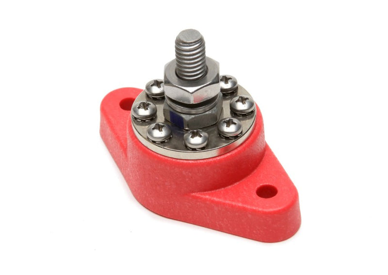 Painless Wiring 80114 8-Point Distribution Block (Red)