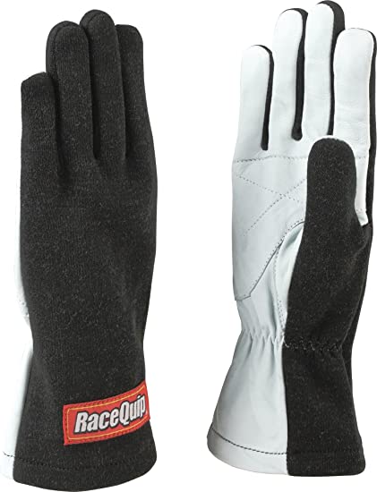 Racequip 350003 Basic Race Gloves Black - Medium