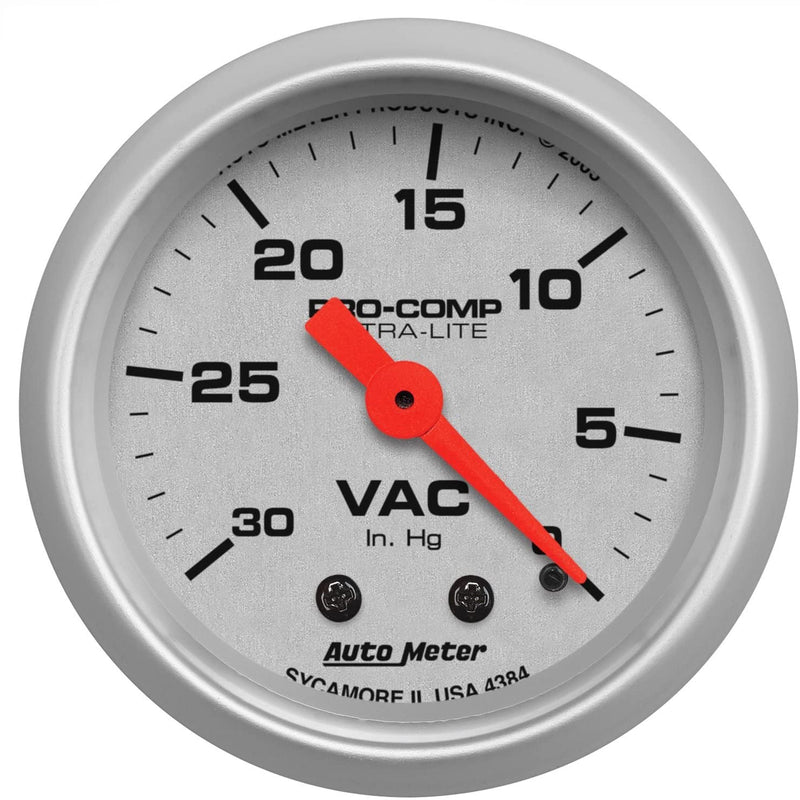 Autometer 4384 Ultra-Lite Mechanical Vacuum Gauge