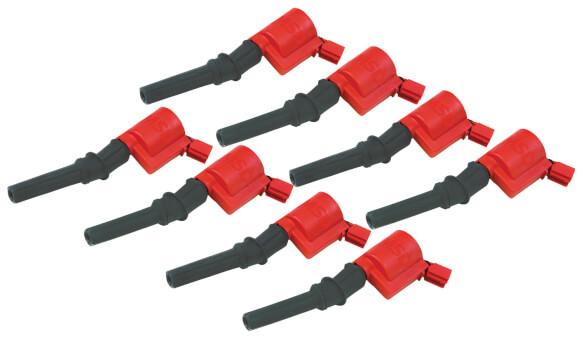MSD 82428 Ignition Coils 1998-2014 Ford 4.6L/5.4L 2-Valve Engines, Red, 8-Pack