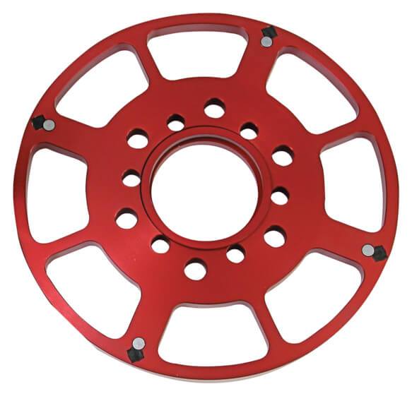 MSD 8611 Small Block Chevy 7" Crank Trigger Wheel, Red