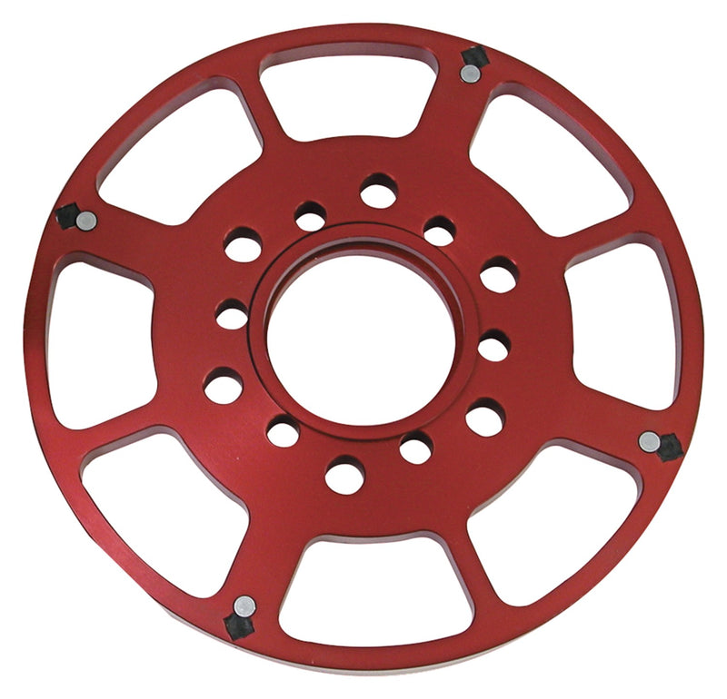 MSD 8621 Crank Trigger Wheel, Flying Magnet - BB Chevy - 8" - Red