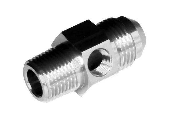 Redhorse Performance 9194-06-04-5 -06 Male AN/JIC To -04 (1/4") NPT Male With 1/8" NPT Hex - Clear