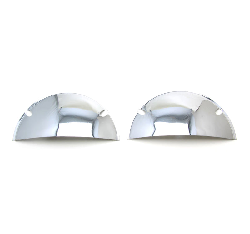 Trans-Dapt 9512 Headlight Half Shields, 7-1/2" Round - Chrome