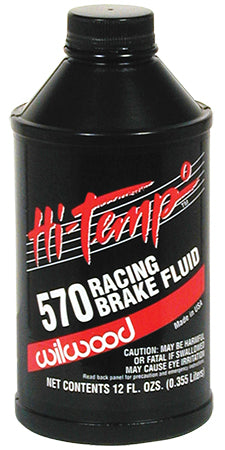 Wilwood 290-0632 Hi-Temp Brake Fluid, 12 Oz. Bottle