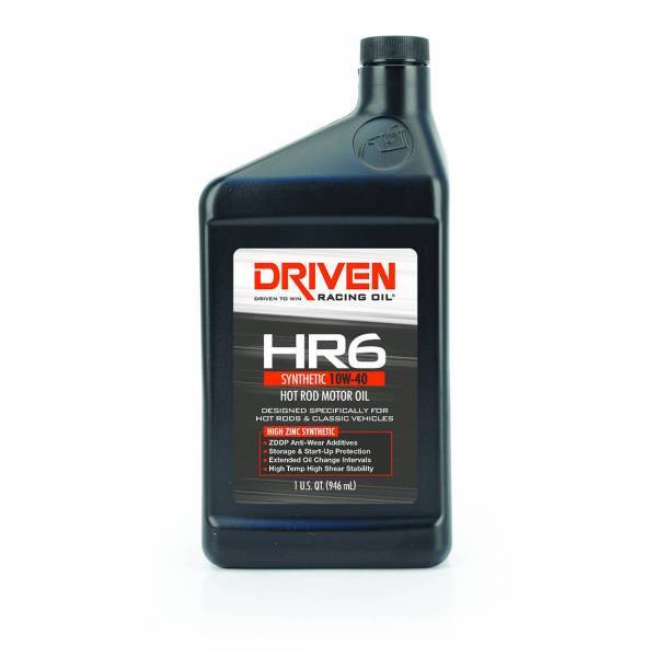 Driven 03906 HR6 10W-40 Synthetic Hot Rod Oil