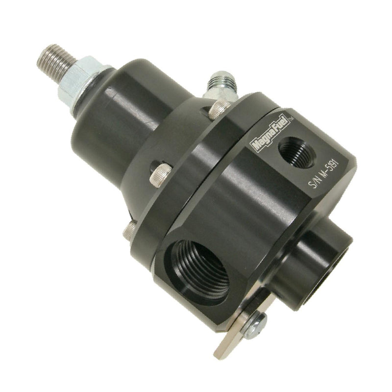 MagnaFuel MP-9950-B-BLK EFI Fuel Pressure Regulator, Boost Reference, 35-85 psi