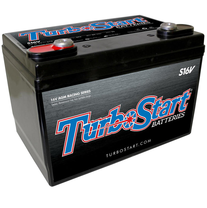 TurboStart S16V 16V Racing Battery, 675 Amps - Top Terminals