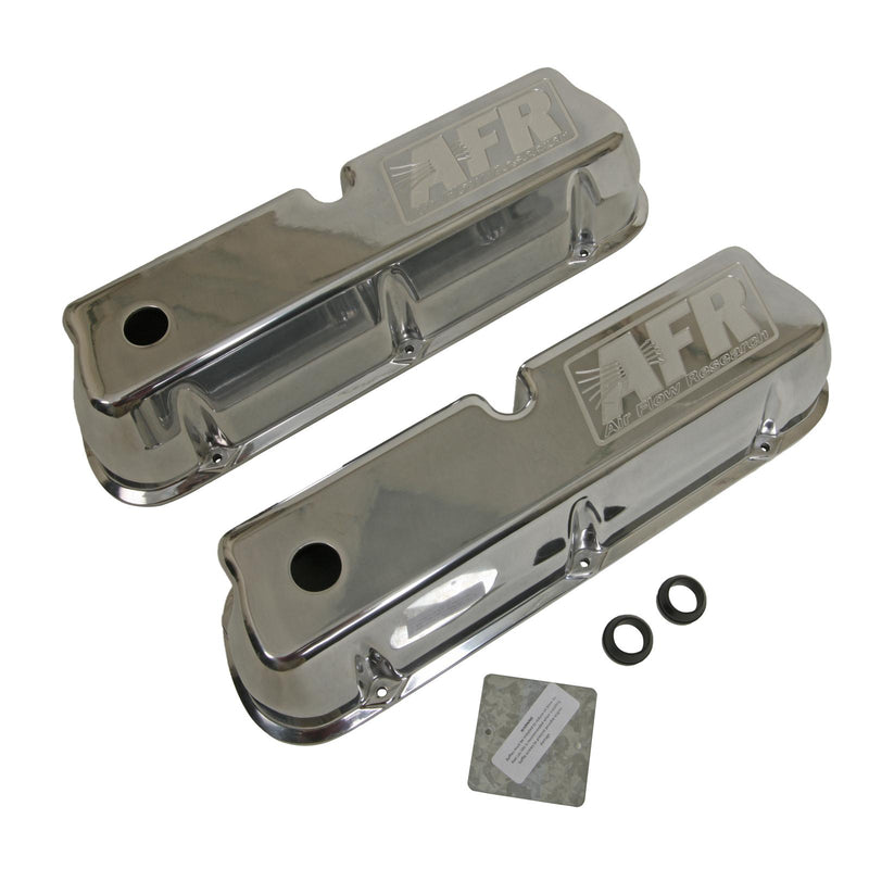 AFR 6714 Ford Small Block Polished Aluminum Valve Covers, Tall Height