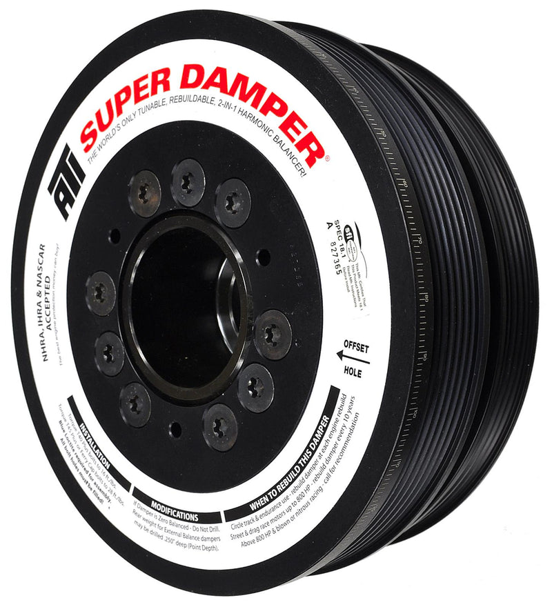 ATI 917266 Super Damper Serpentine Series Balancer GM LS1 5.7L, 7.530" OD