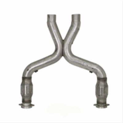 BBK Performance 1658 Crossover Pipe X-Pipe with Converters Steel Aluminized 3.0