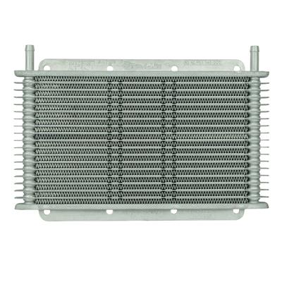 Flex-A-Lite 113802 Transmission Oil Cooler, 11" X 6" X 3/4", 17-row, 3/8" barb -Retail Packaging