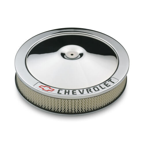 Proform 141-906 Chrome Air Cleaner Recessed Chevrolet Emblem