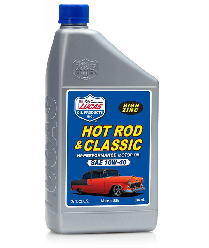 Lucas Oil 10688 Hot Rod & Classic Car Motor Oil SAE 10W-40, 1 Quart