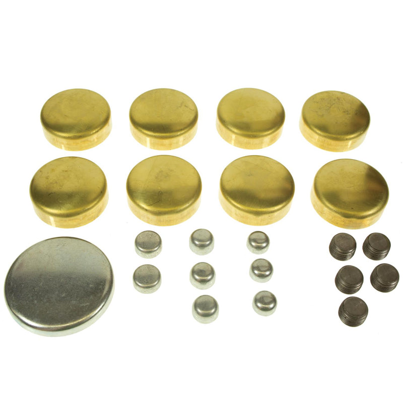 Melling MPE-100BR Freeze Plugs, Brass, Chevy, Small Block, Kit
