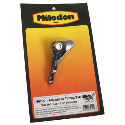 Milodon 65790 Timing Pointer Adjustable Billet Aluminum Black 6.50 in. Balancer