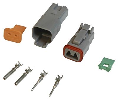 MSD 8183 Electrical Wiring Connector, Deutsch, 16-Gauge/2-Pin,