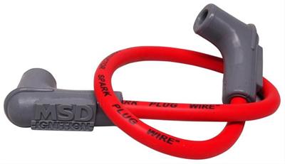 MSD 84059 Coil Wire Replacement 8.5mm HEI Red 90 degree Boot Ends 18