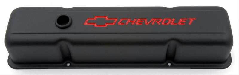 Proform 141-751 Stamped Steel Chevy Valve Covers, Black Crinkle - Tall