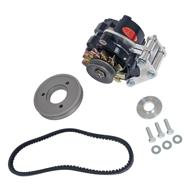 Powermaster 8-881 Drag Race Alternator Kit - 100 Amp, SB Chevy